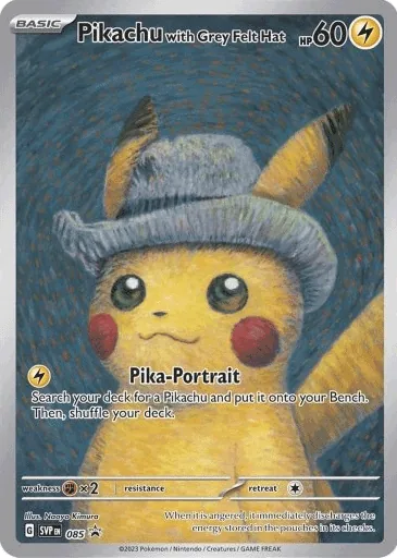 Pikachu with Grey Felt Hat